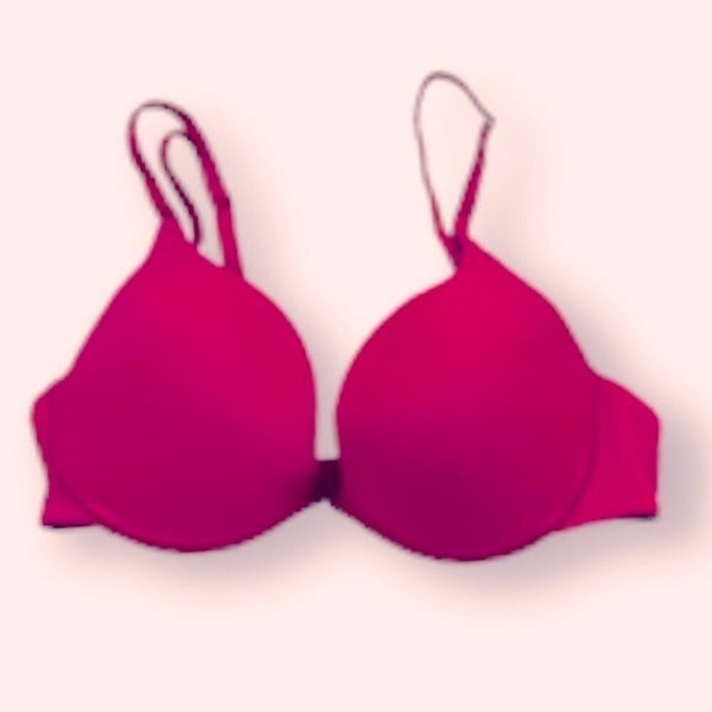 Vintage Lily of France push up underwire bra 36C Pink